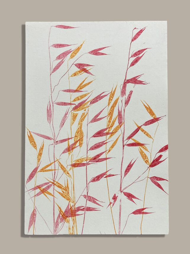 Monotype, empreinte réalisée à partir d'une vraie plante, pièce unique