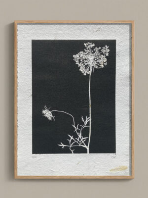 Monotype, empreinte réalisée à partir d'une vraie plante, pièce unique