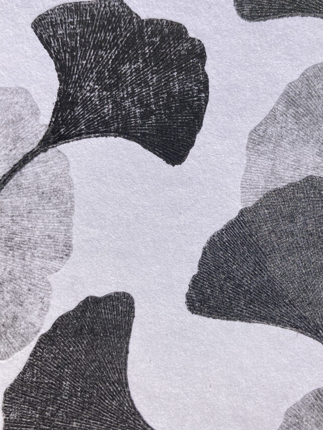 Monotype, empreinte réalisée à partir d'une vraie plante, pièce unique