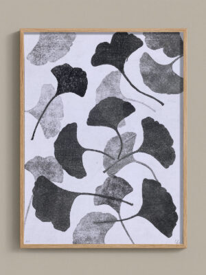 Monotype, empreinte réalisée à partir d'une vraie plante, pièce unique