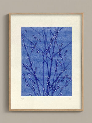 Monotype, empreinte réalisée à partir d'une vraie plante, pièce unique