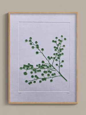 Monotype, empreinte réalisée à partir d'une vraie plante, pièce unique