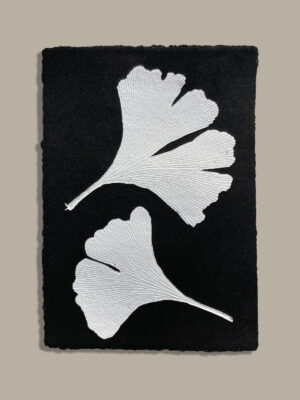Monotype, empreinte réalisée à partir d'une vraie plante, pièce unique