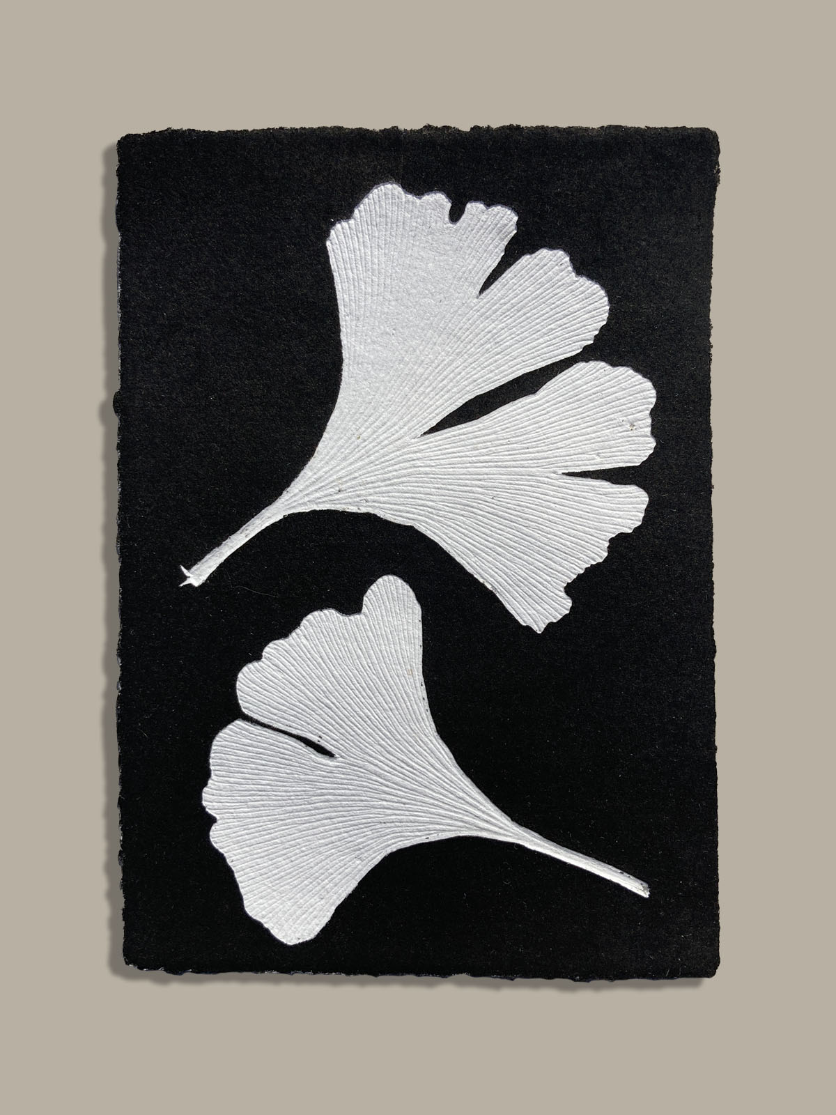 Monotype, empreinte réalisée à partir d'une vraie plante, pièce unique
