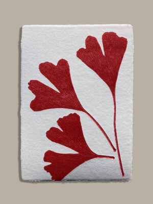 Monotype, empreinte réalisée à partir d'une vraie plante, pièce unique