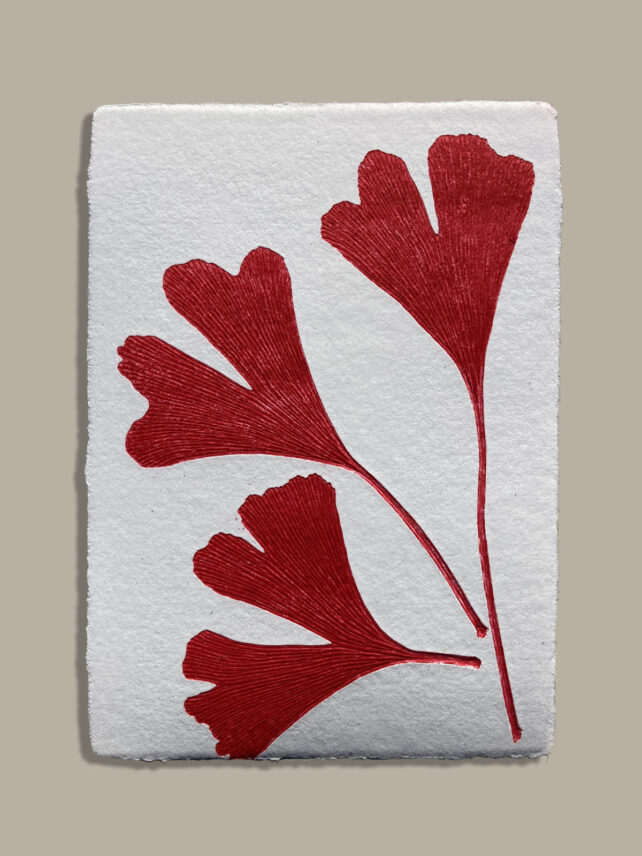 Monotype, empreinte réalisée à partir d'une vraie plante, pièce unique