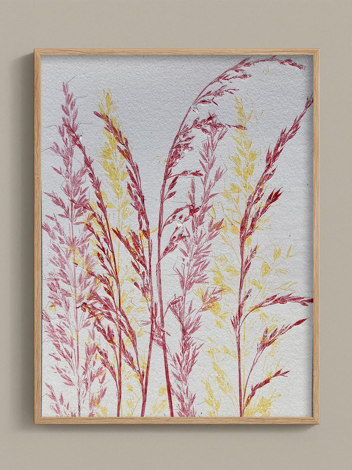 Monotype, empreinte réalisée à partir d'une vraie plante, pièce unique