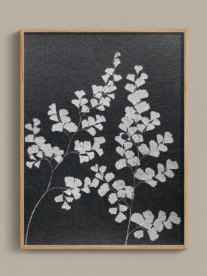 Monotype, empreinte réalisée à partir d'une vraie plante, pièce unique