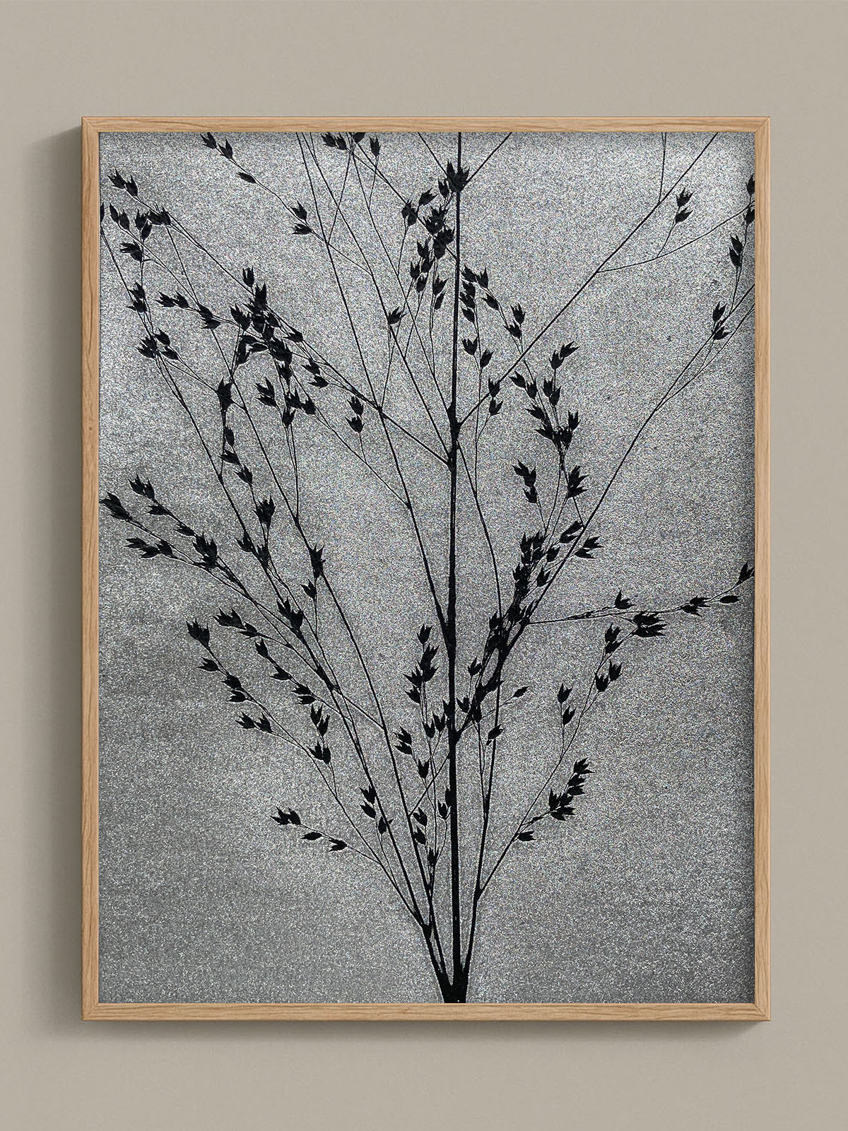 Monotype, empreinte réalisée à partir d'une vraie plante, pièce unique