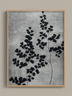 Monotype, empreinte réalisée à partir d'une vraie plante, pièce unique