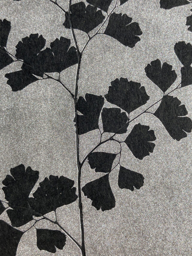 Monotype, empreinte réalisée à partir d'une vraie plante, pièce unique