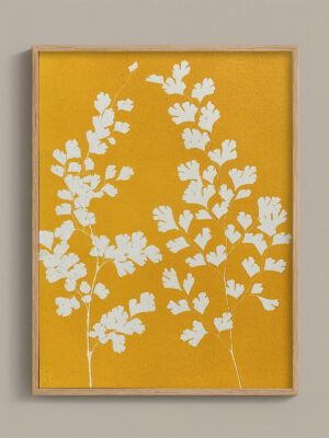 Monotype, empreinte réalisée à partir d'une vraie plante, pièce unique