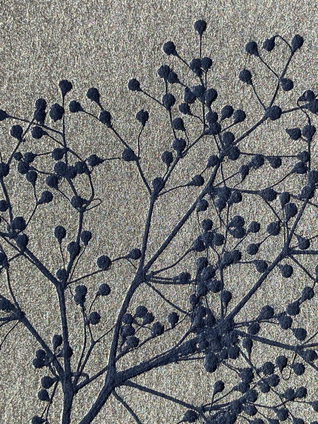 Monotype, empreinte réalisée à partir d'une vraie plante, pièce unique