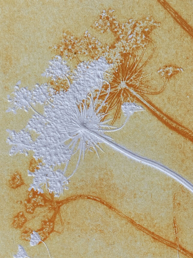 Monotype, empreinte réalisée à partir d'une vraie plante, pièce unique