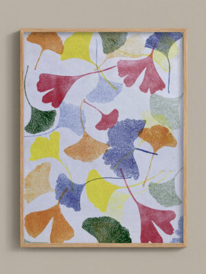 Monotype, empreinte réalisée à partir d'une vraie plante, pièce unique