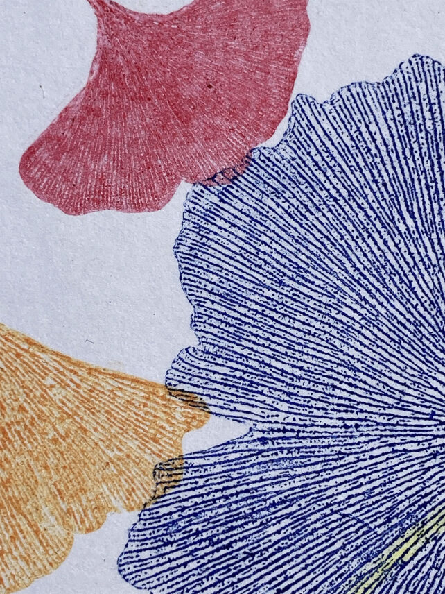 Monotype, empreinte réalisée à partir d'une vraie plante, pièce unique
