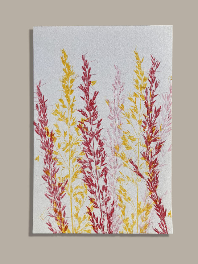 Monotype, empreinte réalisée à partir d'une vraie plante, pièce unique