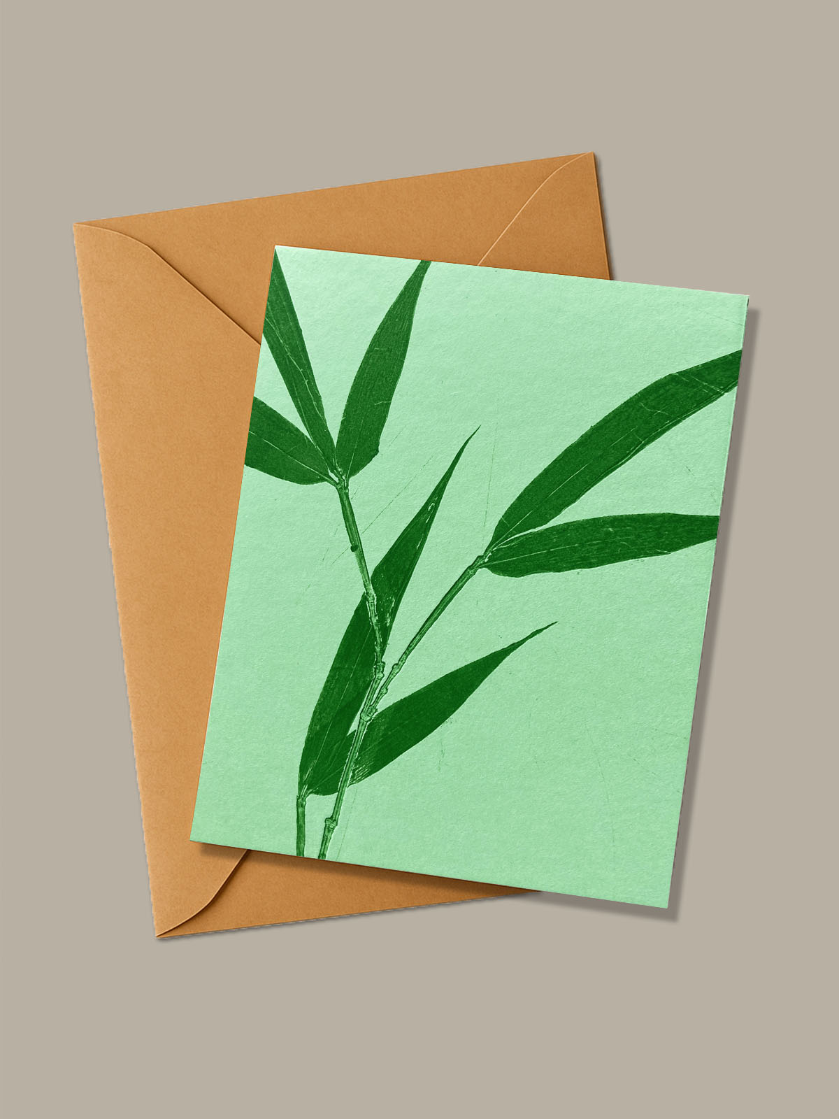 Monotype, empreinte réalisée à partir d'une vraie plante.