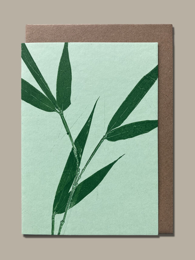Monotype, empreinte réalisée à partir d'une vraie plante.